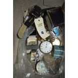 A quantity of lady's and gent's wristwatches; pocket watches;