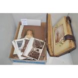 19th/20th Century family photographs, in an album; and early 20th Century postcards, in an album.