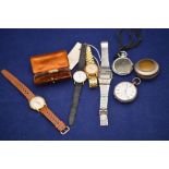 A Victorian silver pocket watch by Waltham Watch Co.