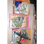 Airfix models built and painted (a quantity - some damaged),