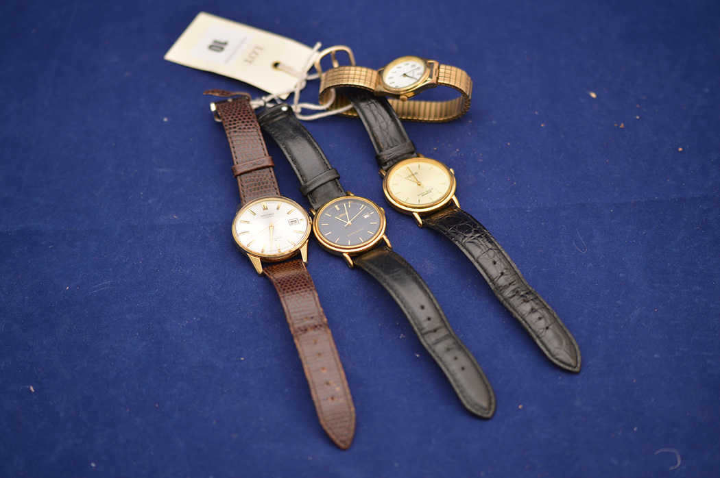 Gentleman's wrist watches to include: a Seiko automatic; a Sekonda;