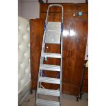 Abru aluminium folding step ladders.