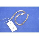 An 18ct yellow gold chain link necklace, 16.5grms.
