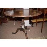 A Victorian mahogany circular occasional table,