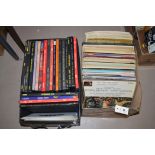 Classical LP records, to include: Vivaldi; Elgar; Mozart; Verdi; and others, in two boxes.