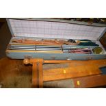 An ''Apollo Merlin'' collapsible archery steel bow; together with arrows, quiver,