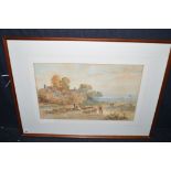 A watercolour, by T. Clark - "Sunset", signed, inscribed and dated '09.