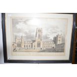 A 19th Century aquatint, by James Edward Terry - "North front view of Durham Cathedral",