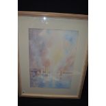 A watercolour, by Michael Goymour - "Running Deep", signed and inscribed.