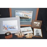 Watercolours, photographs and prints, removed from William Wight Ltd.