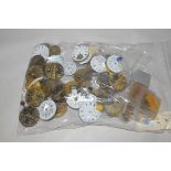 Multi-bridge button wind pocket watch movements, 17 to 20 ligne, by Lemania,