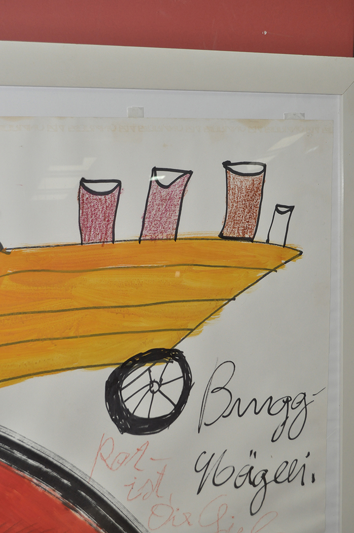 Ida Buchmann "Zigeuner-Wagen" 1988 Signed with initials, inscribed and dated '88 Gouache, - Image 7 of 7