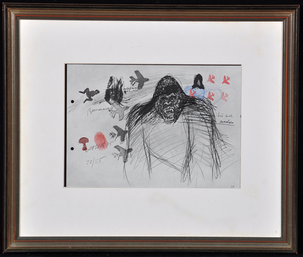 Rolf Iseli "King Kong" 1975 Photolithograph 42 x 50cm Individually numbered from an Edition limited