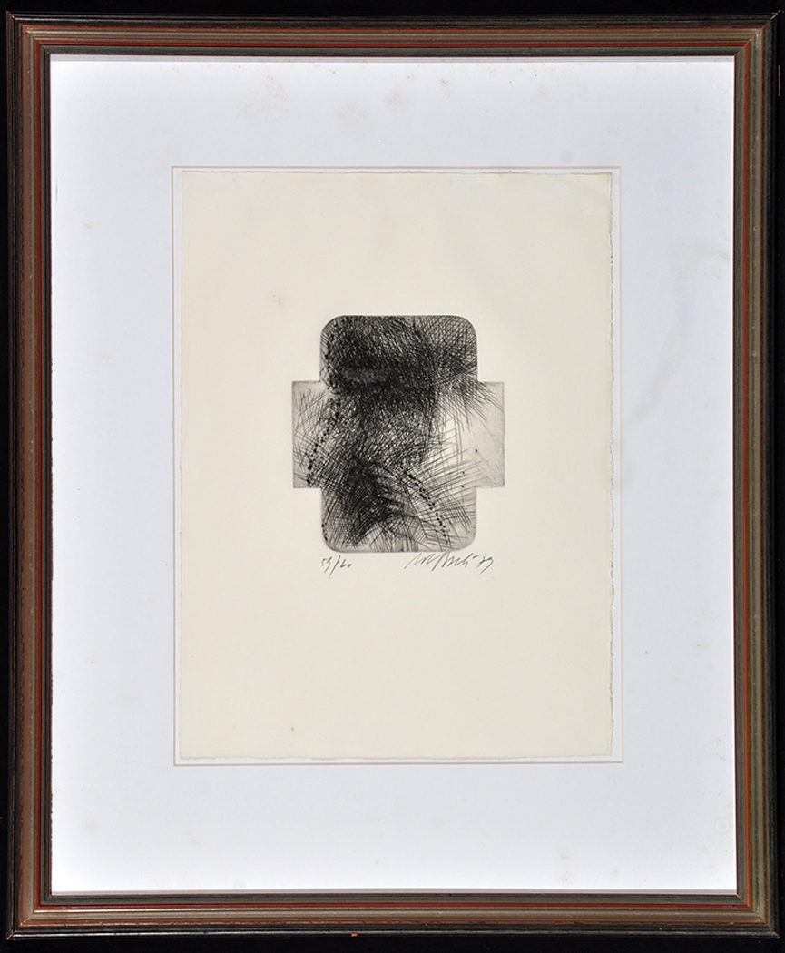 Rolf Iseli Untitled 1979 Signed in pencil Drypoint etchings individually numbered from an Edition - Image 8 of 14