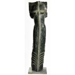 Nicholaus Magnus Widerberg "Figur og Kors (Figure with Cross)" 2000 Polished granite On aluminium