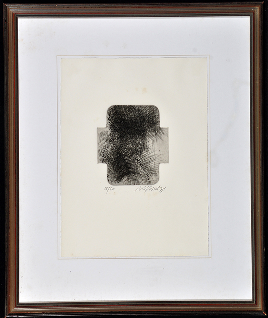 Rolf Iseli Untitled 1979 Signed in pencil Drypoint etchings individually numbered from an Edition