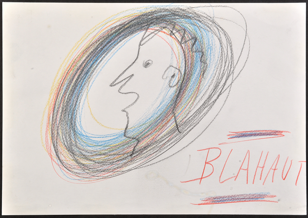 Josef Blahaut "Menschen" 1980 Signed Pencil and crayon on paper 21 x 30cm; - Image 2 of 4