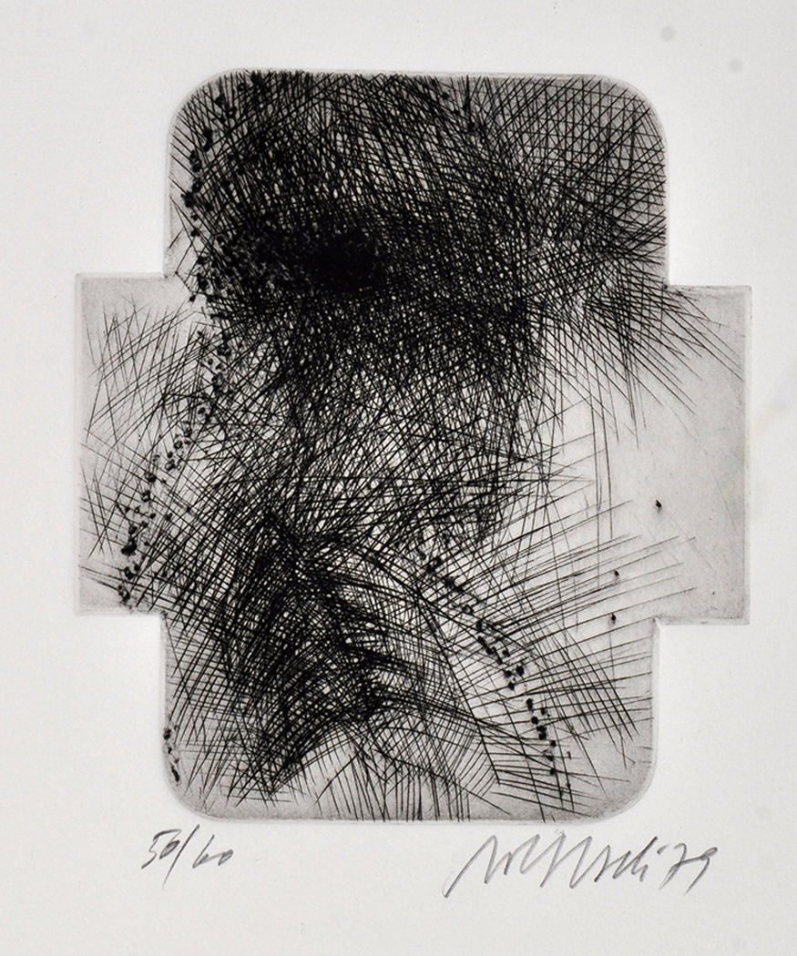 Rolf Iseli Untitled 1979 Signed in pencil Drypoint etchings individually numbered from an Edition - Image 2 of 14