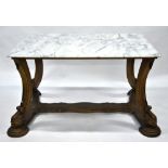 A Regency style carved giltwood centre t