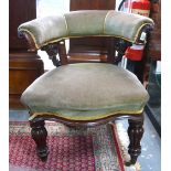 A Regency mahogany chair, the moulded an