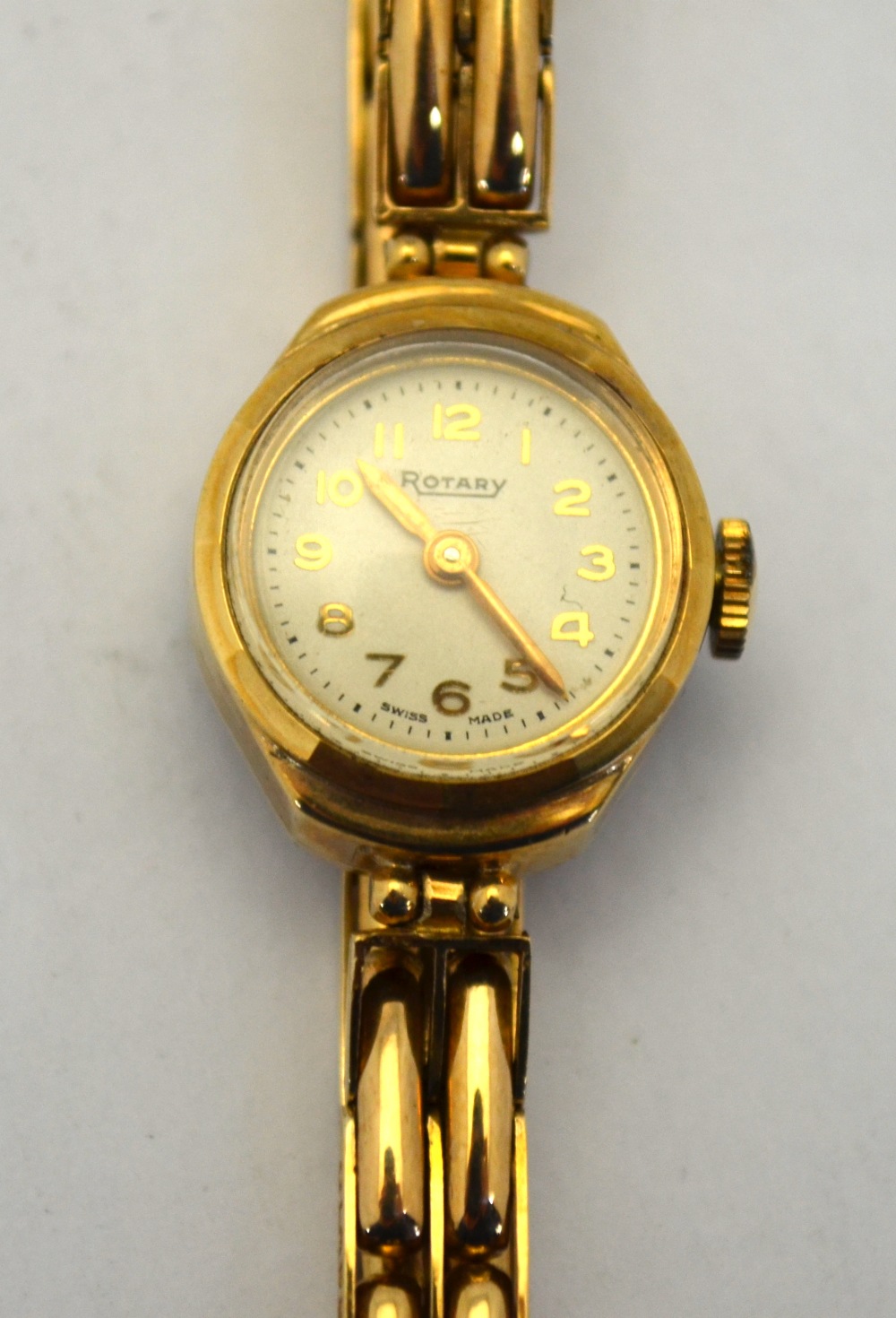 A lady's Rotary 9ct gold wristwatch with