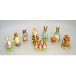 Eight Beswick Beatrix Potter figures, br