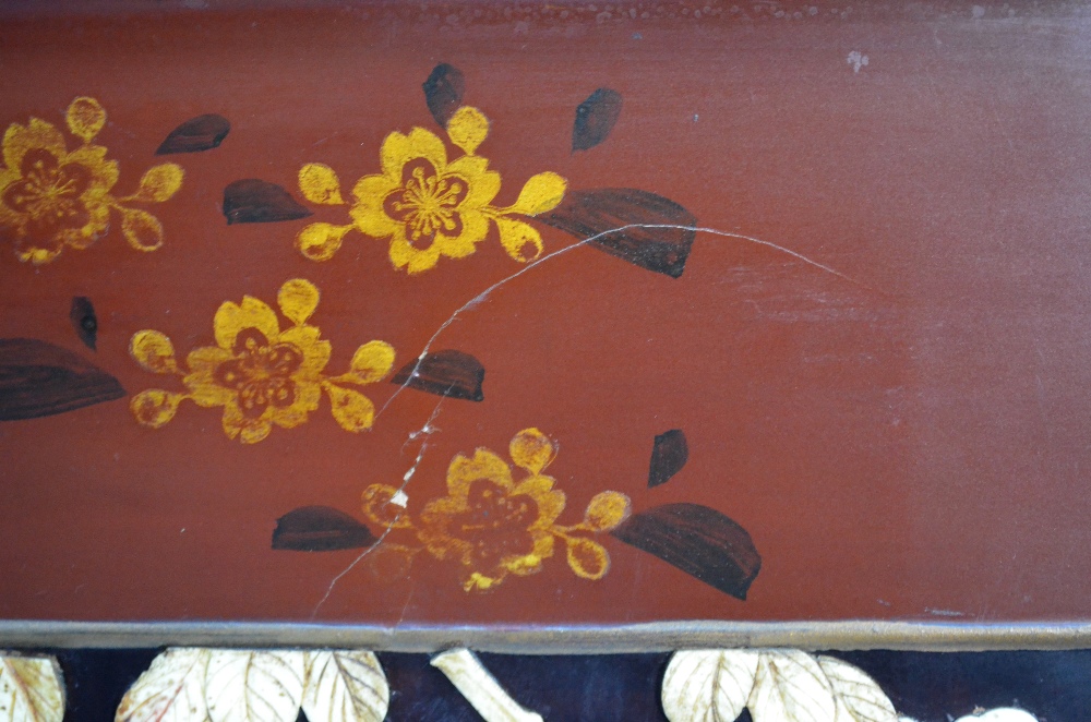 A two leaf Japanese screen, decorated wi - Image 5 of 12