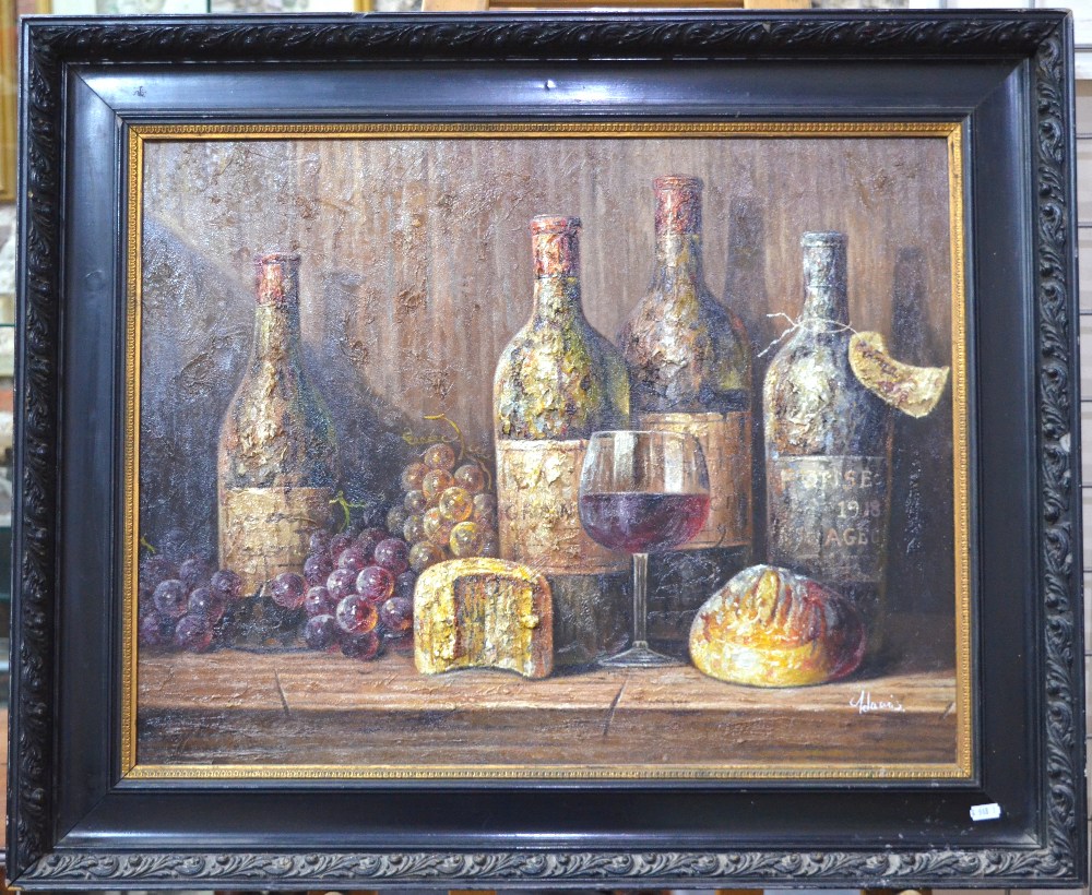 Idamis - Still life study with wine bott - Image 2 of 4