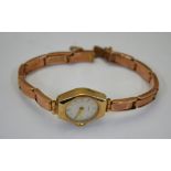 A lady's 9ct gold Mirco wristwatch with