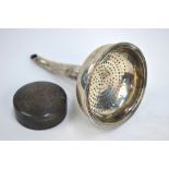 Batemans: A George III silver wine funnel with detachable strainer bowl, Peter, Ann & William