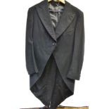A gentleman's vintage tailcoat, to/w a vintage morning tailcoat and waistcoat, both 50 cm across