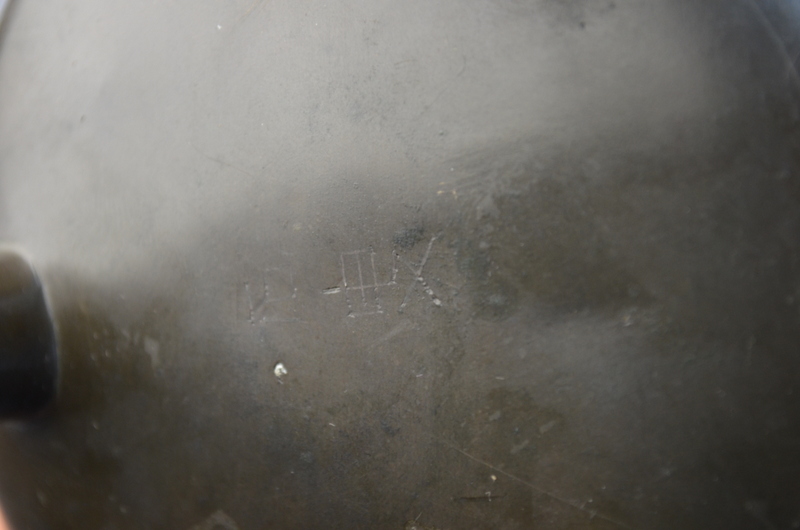 A metal incense burner of tripod and cylindrical form to/w an associated wood cover (2) - Image 3 of 6