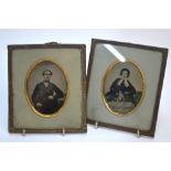 A Husband and Wife pair, collodion or other process by A.L. Henderson of No.