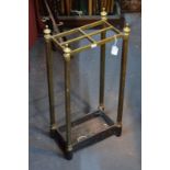 A brass stick stand