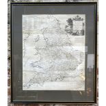 An 18th century map engraving by Thomas Kitchin, Enlarged Map of the Roads of England and Wales,