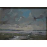 Rickards - Estuary view, oil on board, signed lower right, 35 x 49 cm