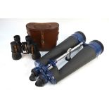 A large pair of Swift Observation 20 x 80 binoculars with fixing for tripod,