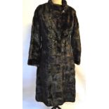 A dark brown mink fur coat, 46 cm across chest