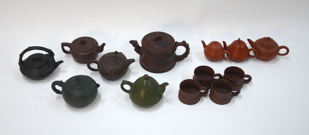 A quantity of Chinese Yi-xing, or other, stoneware,