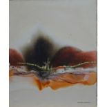 Richard Akerman (b 1942) - 'Landscape I', oil on canvas, signed lower right, 61 x 50 cm, unframed