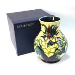 A Moorcroft contemporary baluster vase decorated with the 'Lamia' pattern, 24 cm high,