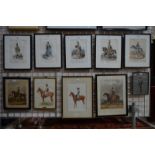 A collection of various watercolours, prints and engravings relating to the 10th Hussars (10)