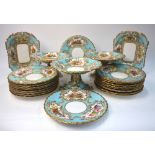 A Victorian Copeland rococo style dessert service,