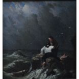 Richard Brydges Beechey (1808-95) - Survivors of the storm, oil on panel, inscribed on the reverse
