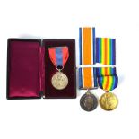 A WWI pair to 121226 Gnr. C.R. Sensier R.A. comprising 1914-18 British War medal and Victory medal