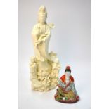 A Chinese Blanc-de-Chine figure of the Bodhisattva,