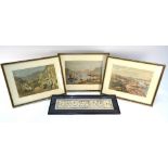 Three facsimile prints of Hong Kong, probably after circa 1846 originals,