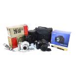 A boxed Canon Powershot 3 x 3015 digital cameras (little used) with carrying bag and accessories,