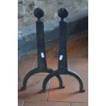 An antique cast and wrought iron adjusta