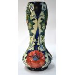 A Moorcroft contemporary vase of waisted